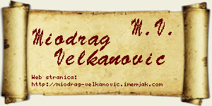 Miodrag Velkanović vizit kartica